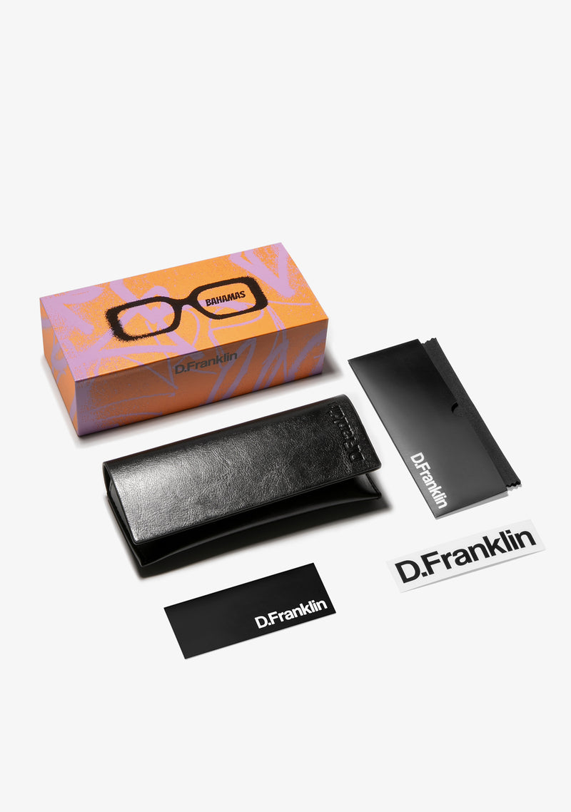 D.Franklin Bahamas Crystal Green / Smoke Green sunglasses package