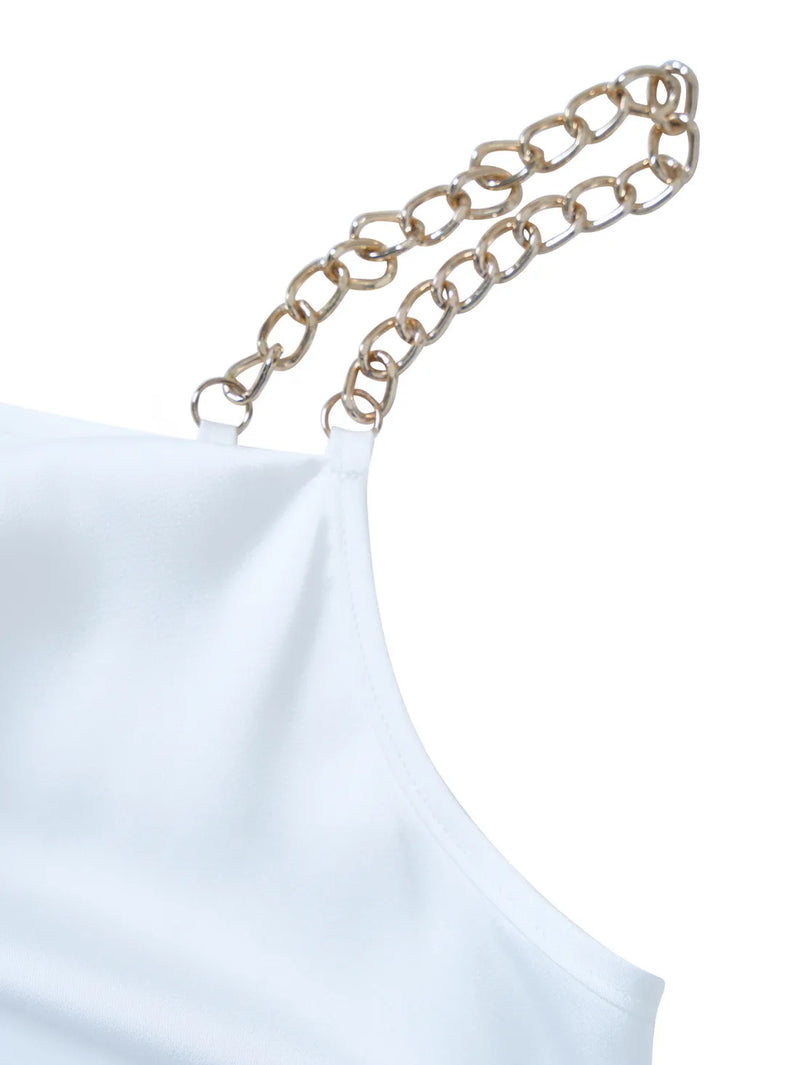 KRIOS - White Swing Collar Top