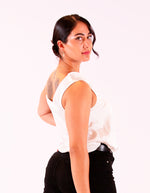 KRIOS - White Swing Collar Top