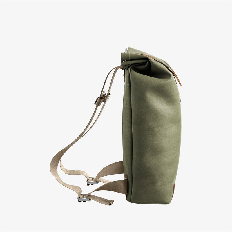 Brooks England - Pickwick Cotton Canvas Backpack Sage Green