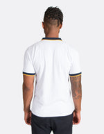 KRIOSWEAR - Blue and Gold Short Sleeve Polo shirt back