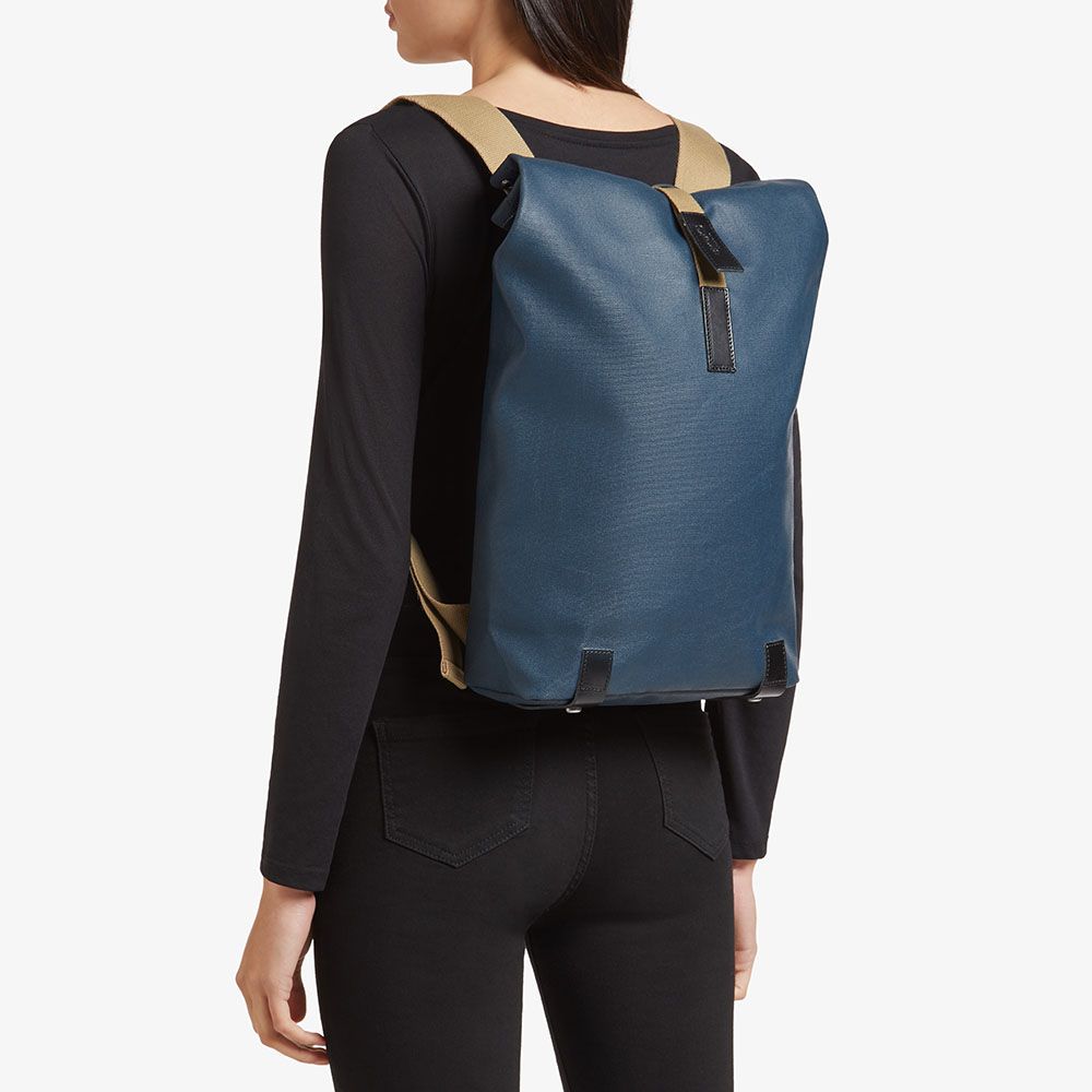 Brooks England - Pickwick Cotton Canvas Backpack Blue