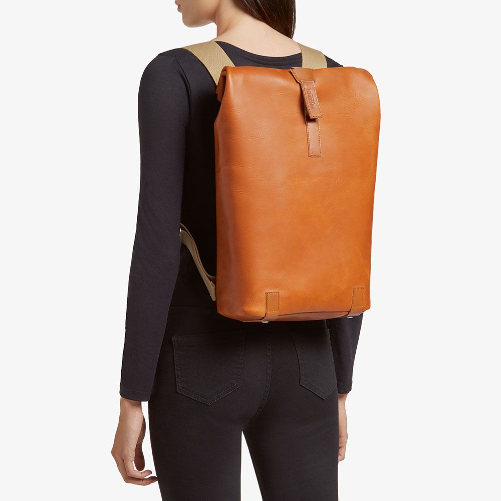 brooks pickwick backpack leather England 12 L Cognac - With an internal laptop sleeve and secret pocket hidden on the back of the bag Backpack Brooks Pickwick brown leather
