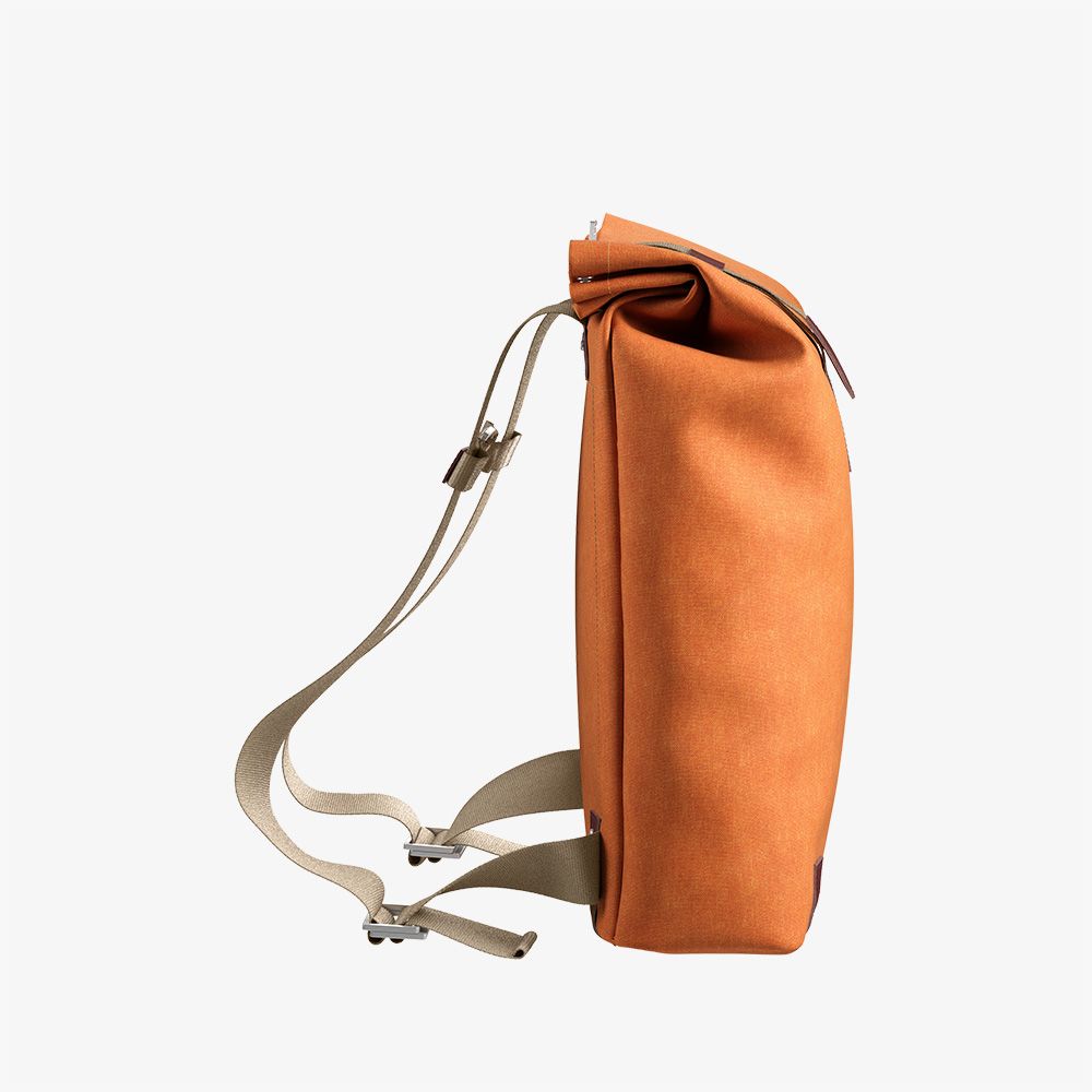 brooks england pickwick small leather-trimmed cotton-canvas backpack Pickwick Cotton Canvas Backpack Orange/Goose Beak – KRIOSWEAR