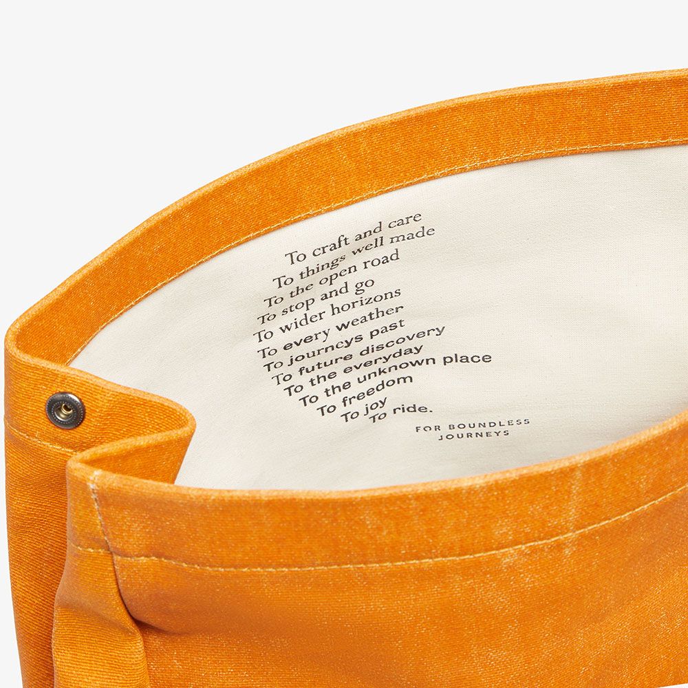 Pickwick Cotton Canvas Backpack Orange/Goose Beak