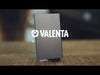 Valenta - Kaarthouder Aluminium Plus Zwart