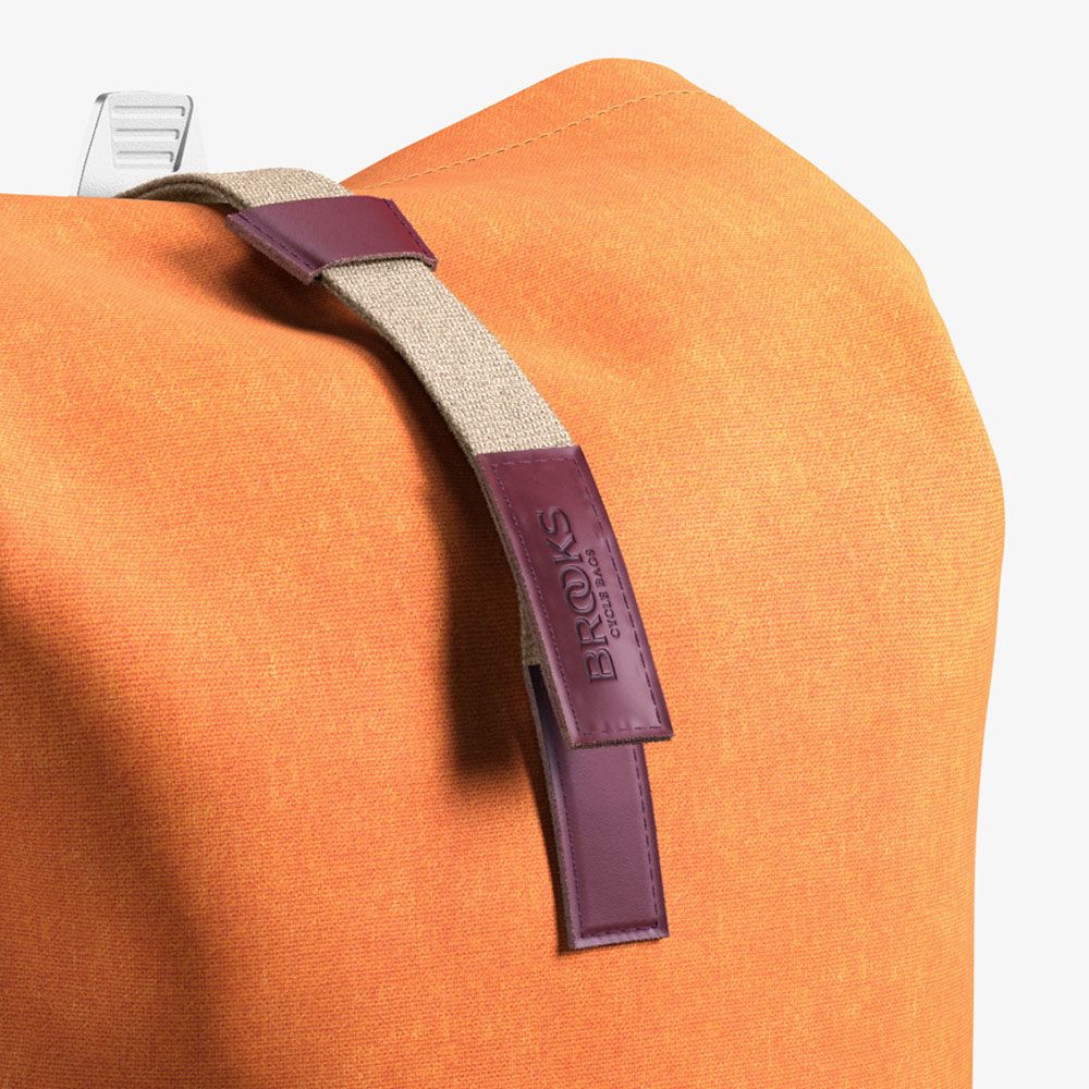 Pickwick Cotton Canvas Backpack Orange/Goose Beak